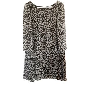 Claudie Pierlot Leopard Dress from France - Size 36 - Paris - Fully lined